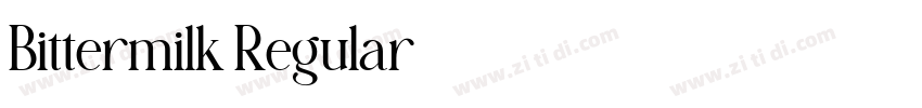 Bittermilk Regular字体转换